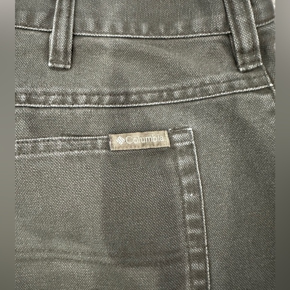 Columbia Brush Guard Canvas Jeans Brown & Tan Size 40 x 32 - Picture 3 of 6